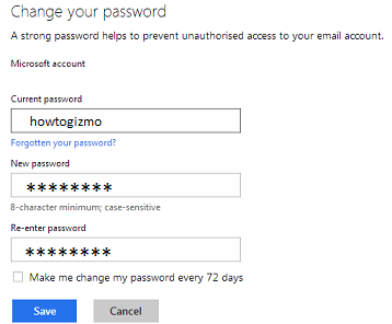 Password fields